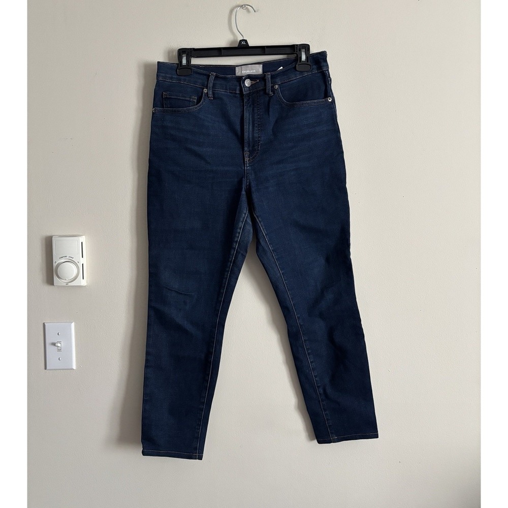 Everlane High Rise Ankle Pant Blue Jeans Size 29 Classic Casual Stretch‎ Cotton